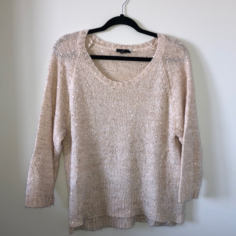 Sequin Knit Sweater